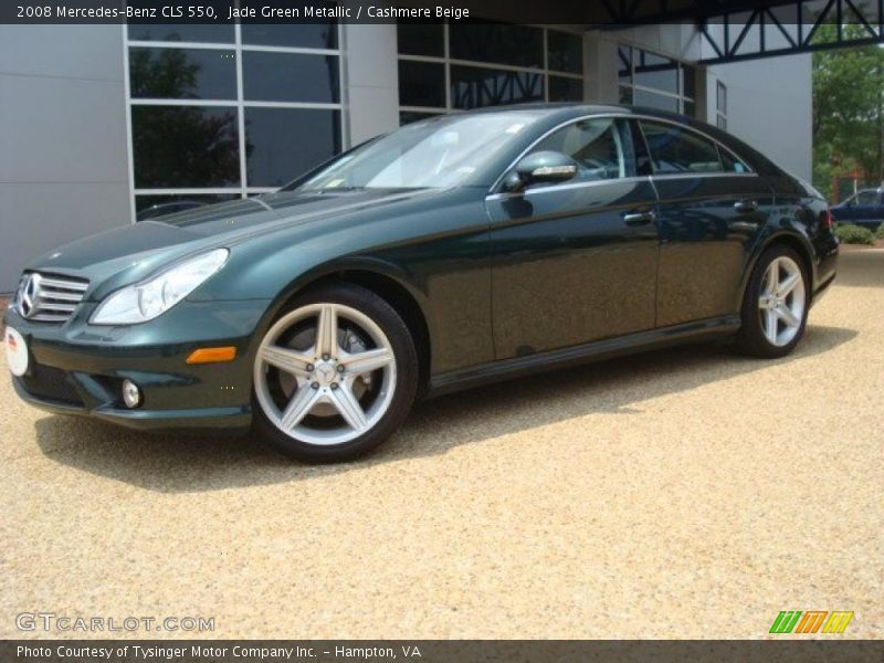 Jade Green Metallic / Cashmere Beige 2008 Mercedes-Benz CLS 550