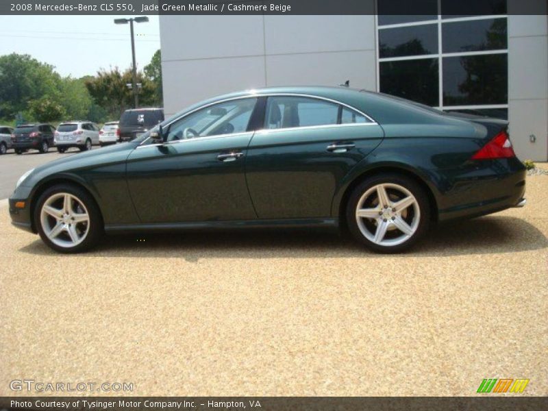 Jade Green Metallic / Cashmere Beige 2008 Mercedes-Benz CLS 550