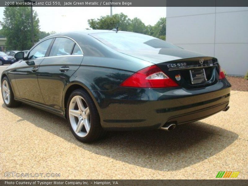Jade Green Metallic / Cashmere Beige 2008 Mercedes-Benz CLS 550