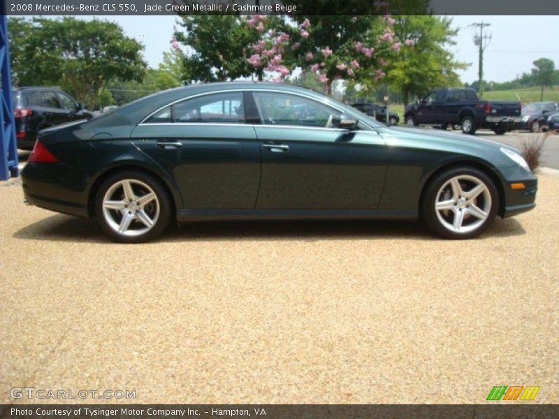 Jade Green Metallic / Cashmere Beige 2008 Mercedes-Benz CLS 550