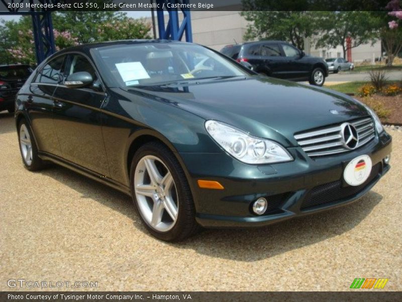 Jade Green Metallic / Cashmere Beige 2008 Mercedes-Benz CLS 550