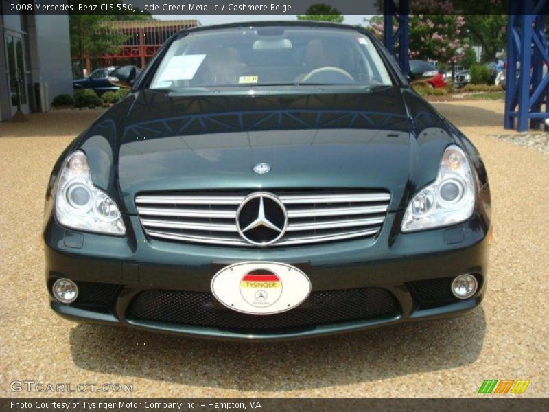 Jade Green Metallic / Cashmere Beige 2008 Mercedes-Benz CLS 550
