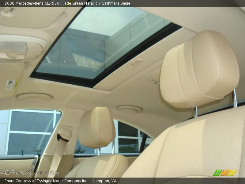 Jade Green Metallic / Cashmere Beige 2008 Mercedes-Benz CLS 550