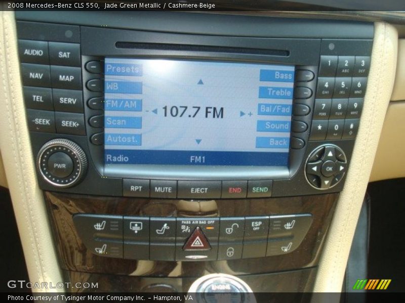 Jade Green Metallic / Cashmere Beige 2008 Mercedes-Benz CLS 550