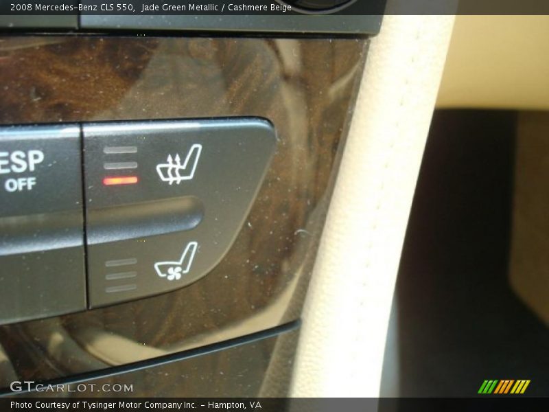Jade Green Metallic / Cashmere Beige 2008 Mercedes-Benz CLS 550