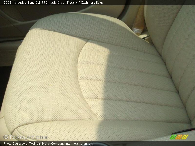 Jade Green Metallic / Cashmere Beige 2008 Mercedes-Benz CLS 550