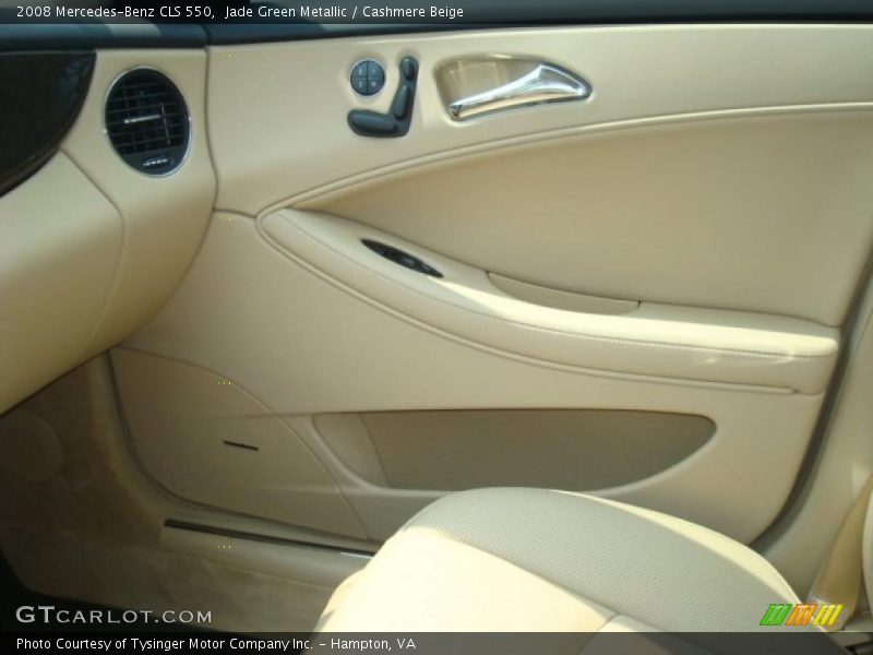 Jade Green Metallic / Cashmere Beige 2008 Mercedes-Benz CLS 550