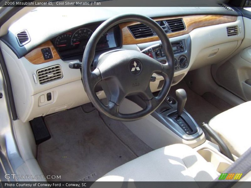Cool Silver Metallic / Tan 2006 Mitsubishi Lancer ES