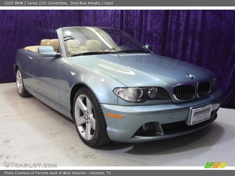 Steel Blue Metallic / Sand 2005 BMW 3 Series 325i Convertible