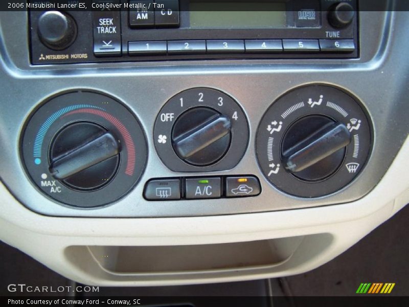 Cool Silver Metallic / Tan 2006 Mitsubishi Lancer ES