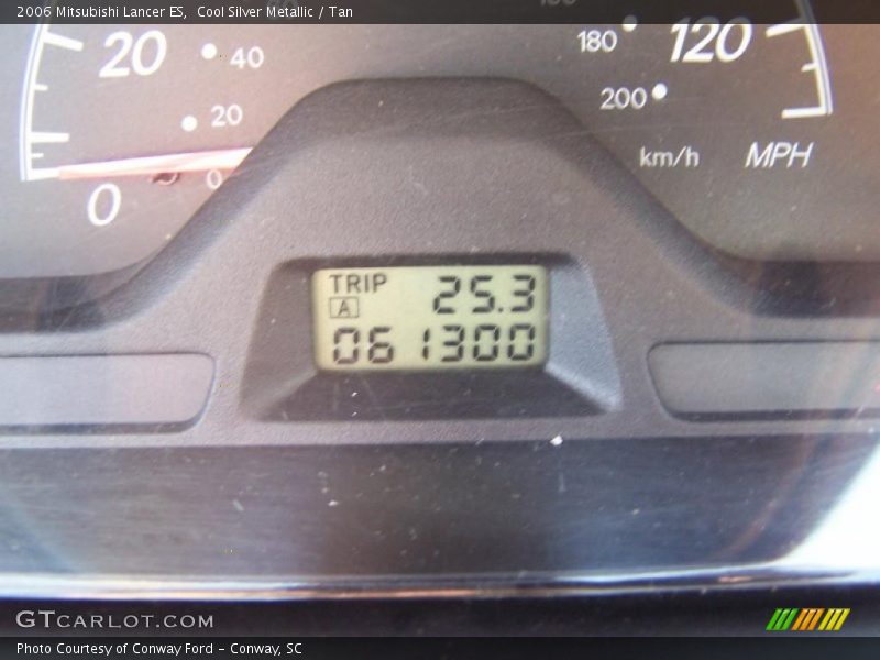 Cool Silver Metallic / Tan 2006 Mitsubishi Lancer ES