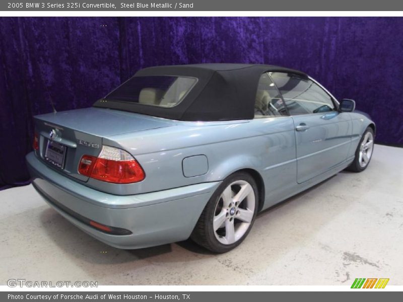 Steel Blue Metallic / Sand 2005 BMW 3 Series 325i Convertible