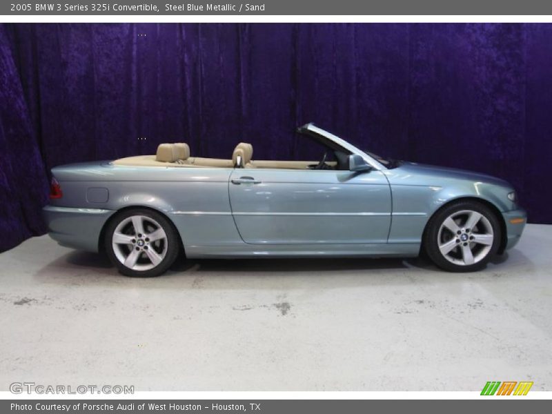 Steel Blue Metallic / Sand 2005 BMW 3 Series 325i Convertible