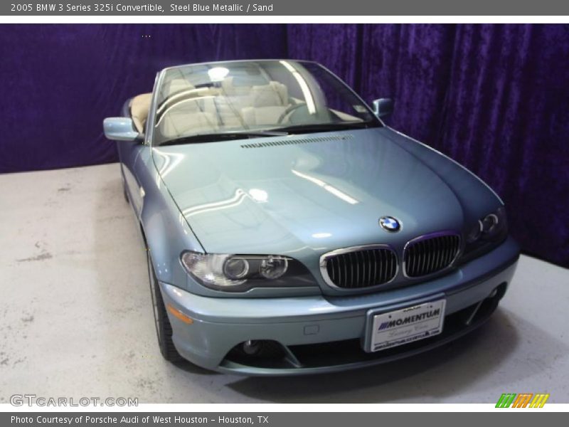 Steel Blue Metallic / Sand 2005 BMW 3 Series 325i Convertible