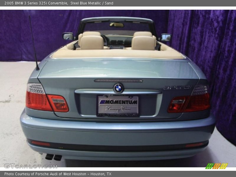 Steel Blue Metallic / Sand 2005 BMW 3 Series 325i Convertible