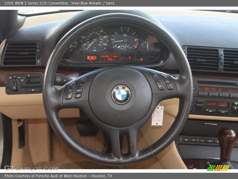 Steel Blue Metallic / Sand 2005 BMW 3 Series 325i Convertible