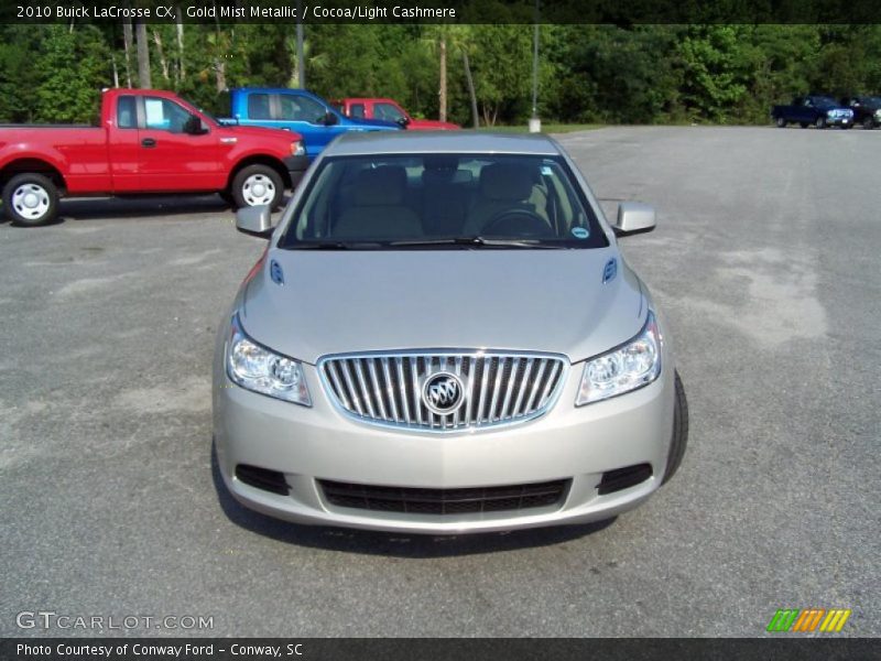 Gold Mist Metallic / Cocoa/Light Cashmere 2010 Buick LaCrosse CX
