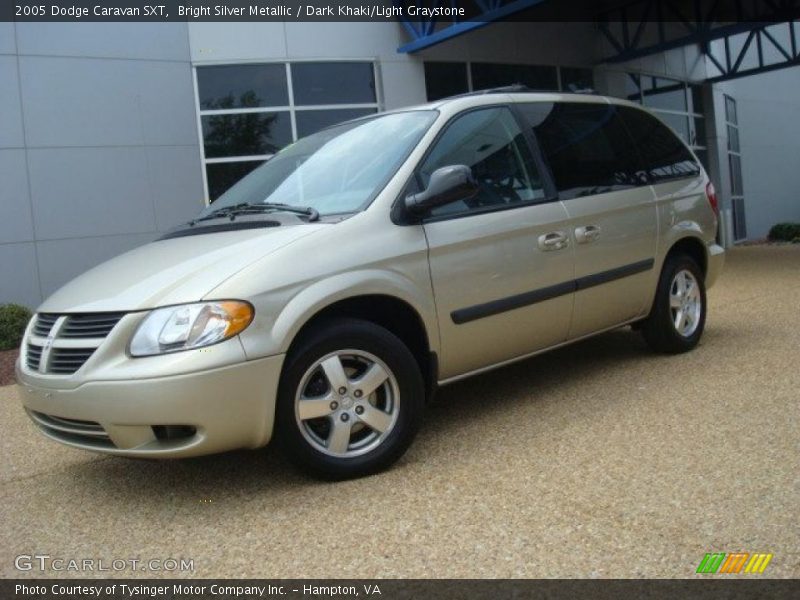 Bright Silver Metallic / Dark Khaki/Light Graystone 2005 Dodge Caravan SXT