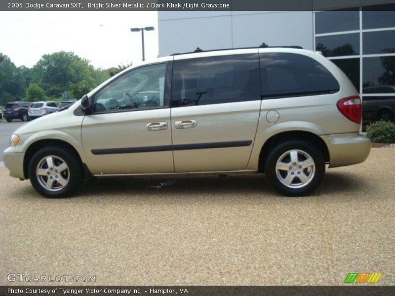Bright Silver Metallic / Dark Khaki/Light Graystone 2005 Dodge Caravan SXT