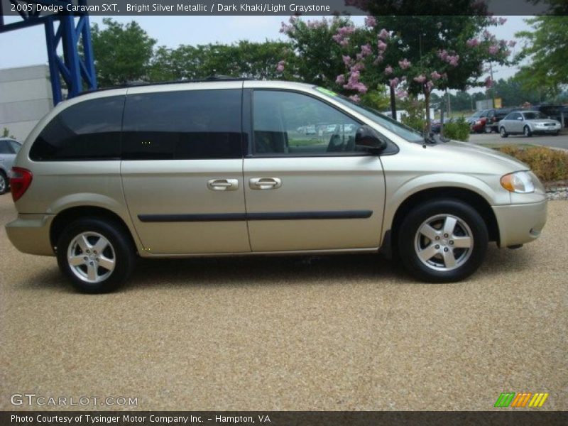 Bright Silver Metallic / Dark Khaki/Light Graystone 2005 Dodge Caravan SXT