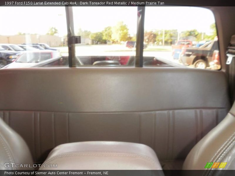 Dark Toreador Red Metallic / Medium Prairie Tan 1997 Ford F150 Lariat Extended Cab 4x4