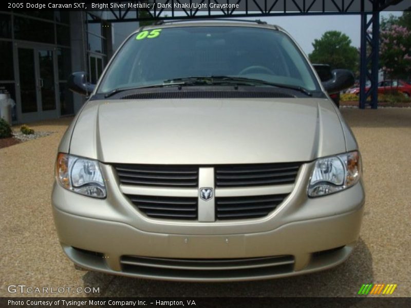 Bright Silver Metallic / Dark Khaki/Light Graystone 2005 Dodge Caravan SXT