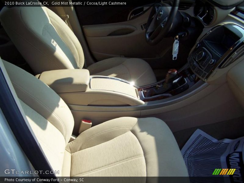 Gold Mist Metallic / Cocoa/Light Cashmere 2010 Buick LaCrosse CX
