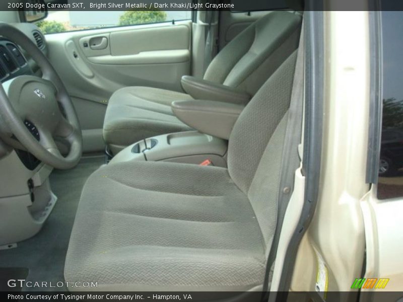 Bright Silver Metallic / Dark Khaki/Light Graystone 2005 Dodge Caravan SXT