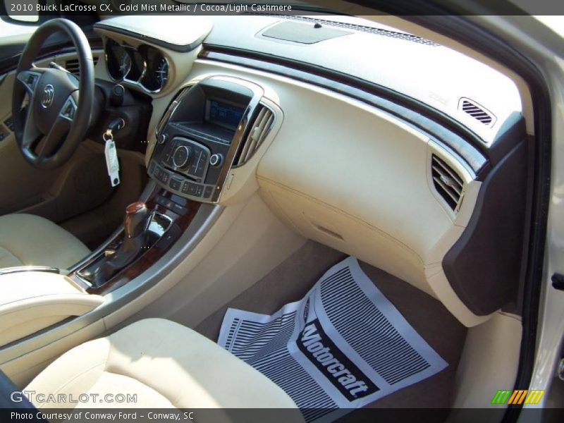 Gold Mist Metallic / Cocoa/Light Cashmere 2010 Buick LaCrosse CX