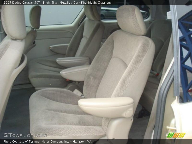 Bright Silver Metallic / Dark Khaki/Light Graystone 2005 Dodge Caravan SXT