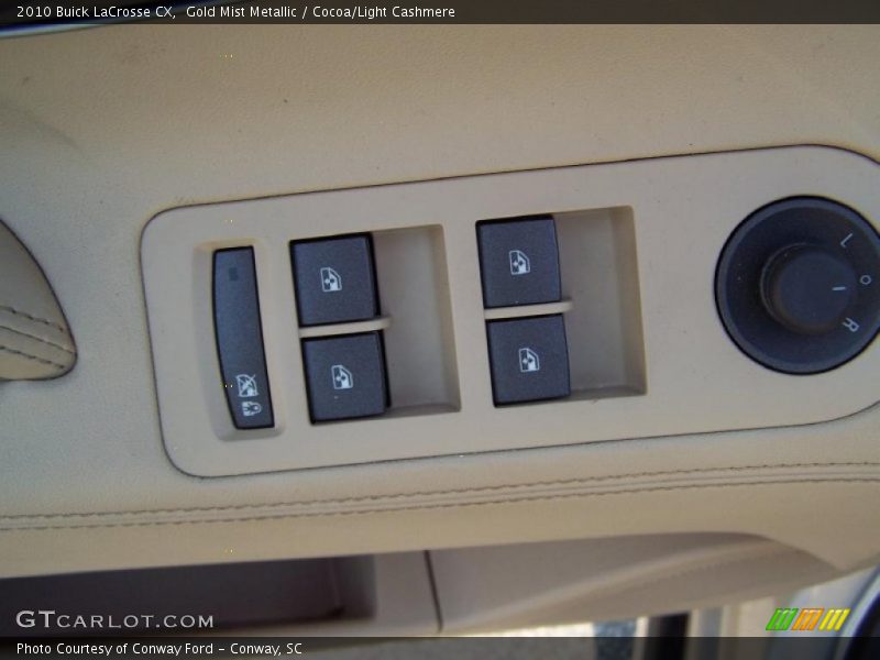 Gold Mist Metallic / Cocoa/Light Cashmere 2010 Buick LaCrosse CX