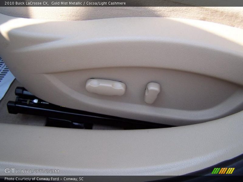 Gold Mist Metallic / Cocoa/Light Cashmere 2010 Buick LaCrosse CX