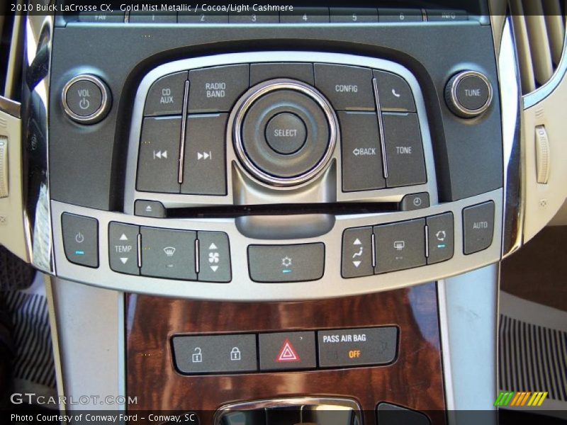 Gold Mist Metallic / Cocoa/Light Cashmere 2010 Buick LaCrosse CX