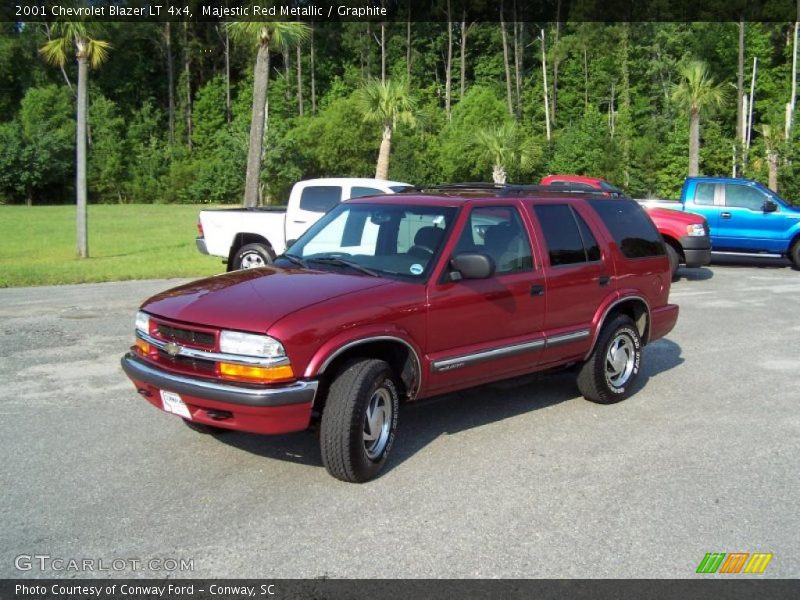 Majestic Red Metallic / Graphite 2001 Chevrolet Blazer LT 4x4