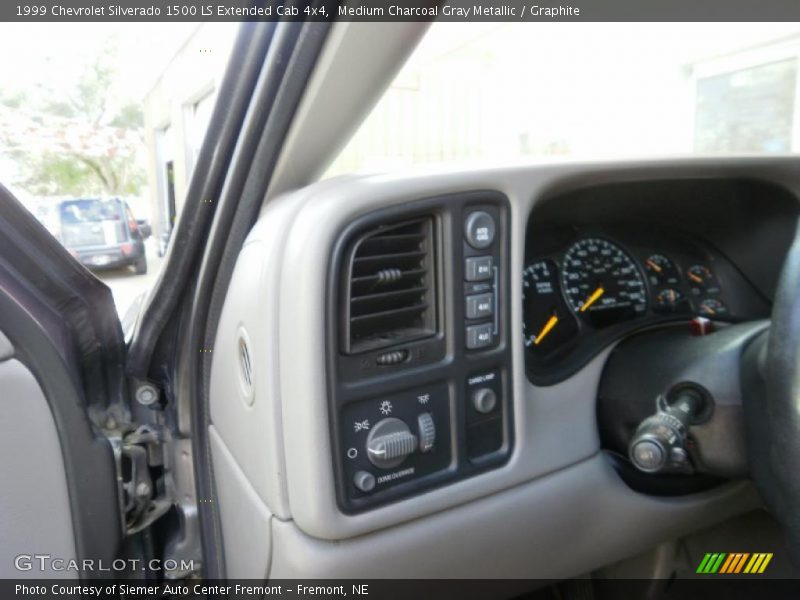 Medium Charcoal Gray Metallic / Graphite 1999 Chevrolet Silverado 1500 LS Extended Cab 4x4