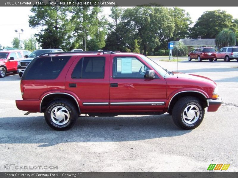 Majestic Red Metallic / Graphite 2001 Chevrolet Blazer LT 4x4
