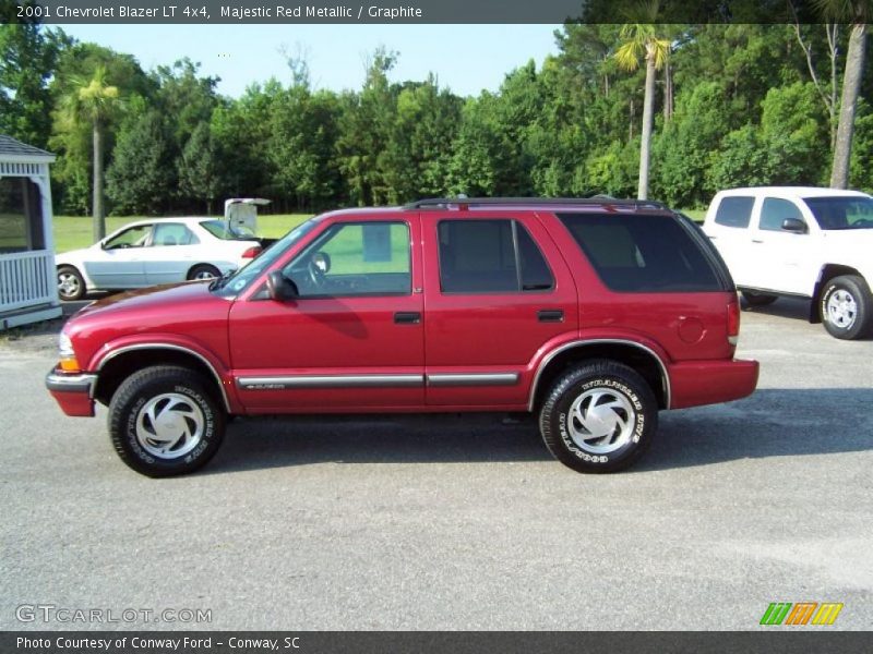 Majestic Red Metallic / Graphite 2001 Chevrolet Blazer LT 4x4