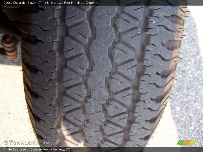 Majestic Red Metallic / Graphite 2001 Chevrolet Blazer LT 4x4