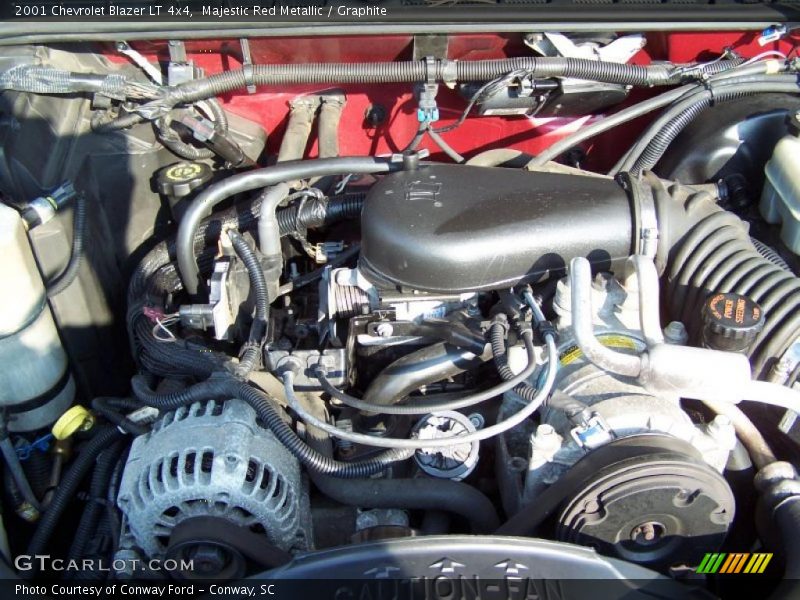Majestic Red Metallic / Graphite 2001 Chevrolet Blazer LT 4x4