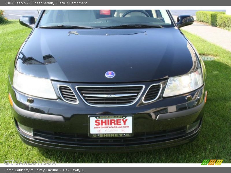 Black / Parchment 2004 Saab 9-3 Linear Sedan