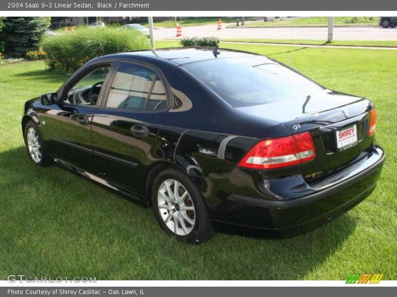 Black / Parchment 2004 Saab 9-3 Linear Sedan