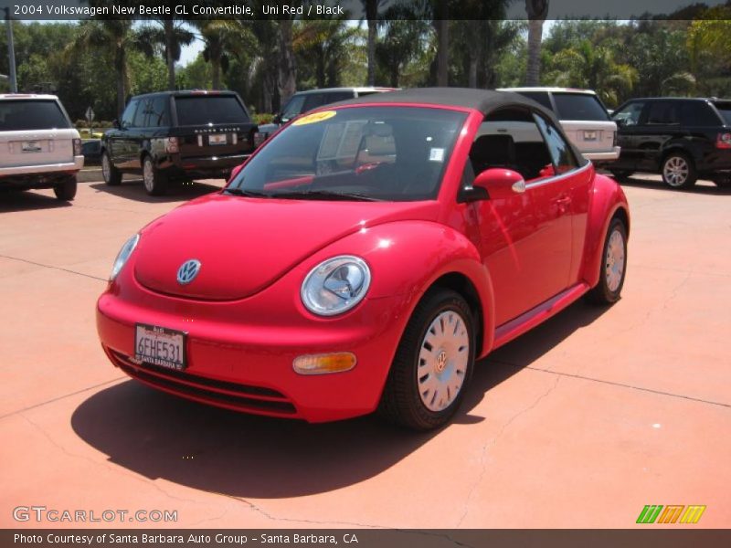 Uni Red / Black 2004 Volkswagen New Beetle GL Convertible