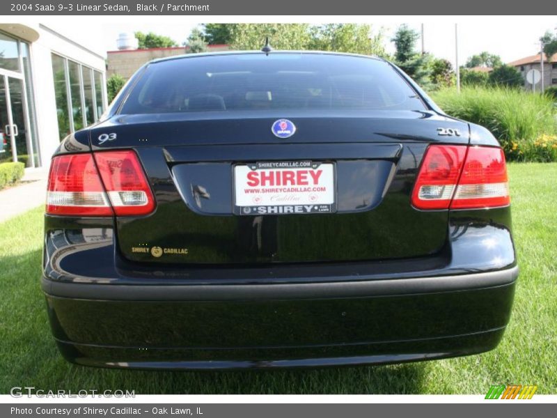 Black / Parchment 2004 Saab 9-3 Linear Sedan