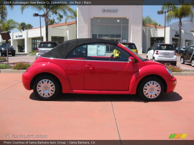 Uni Red / Black 2004 Volkswagen New Beetle GL Convertible