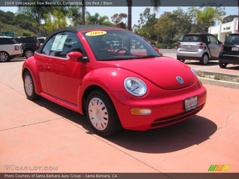 Uni Red / Black 2004 Volkswagen New Beetle GL Convertible