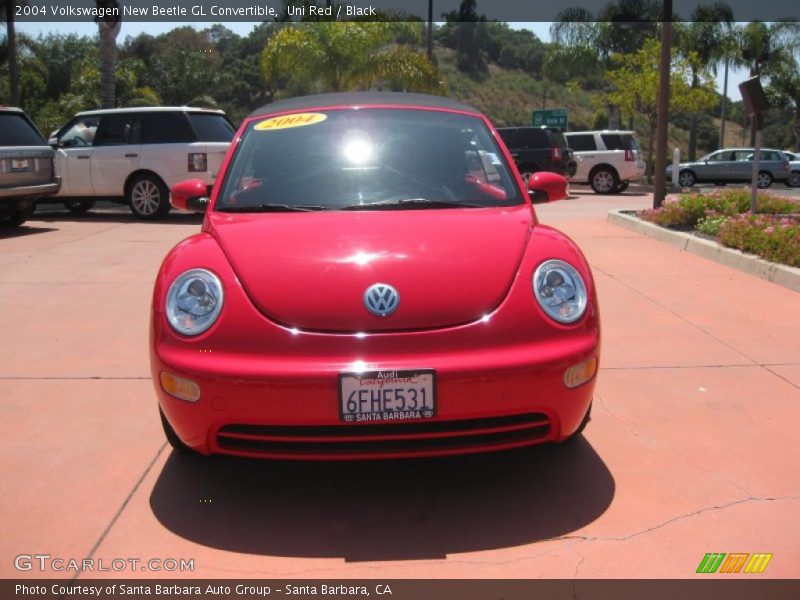 Uni Red / Black 2004 Volkswagen New Beetle GL Convertible