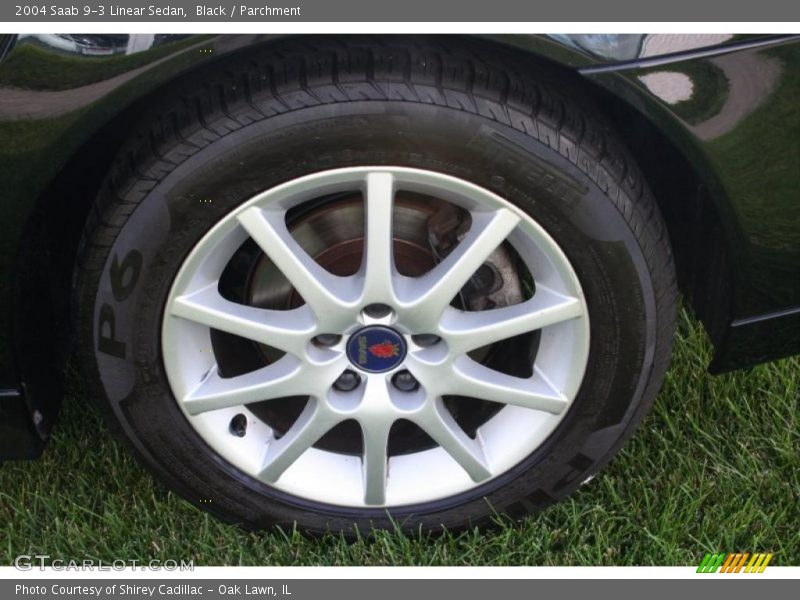 Black / Parchment 2004 Saab 9-3 Linear Sedan