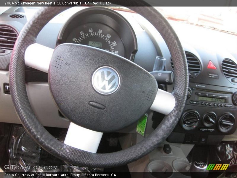 Uni Red / Black 2004 Volkswagen New Beetle GL Convertible
