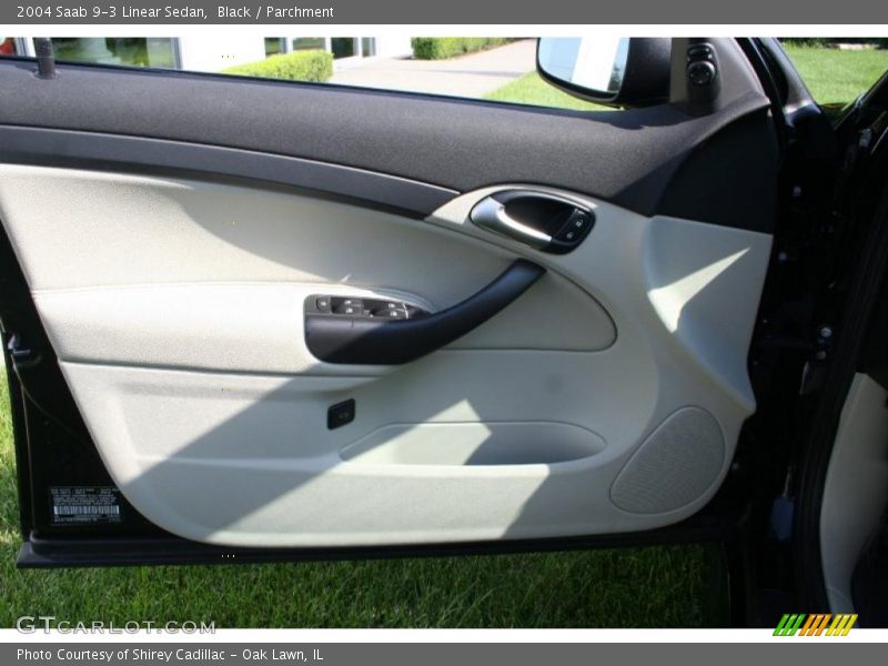 Black / Parchment 2004 Saab 9-3 Linear Sedan