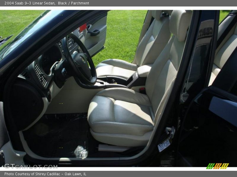 Black / Parchment 2004 Saab 9-3 Linear Sedan